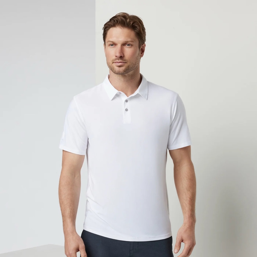 Vuori White Men's Polo Shirt